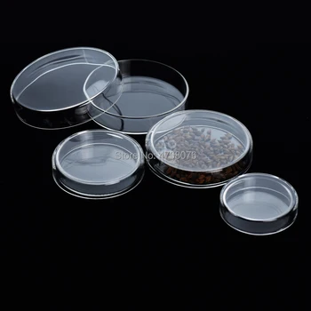 60mm 3 takım/paket Borosilikat Petri kapları kapaklı Cam Kimya Laboratuvarı Bakteriyel Maya