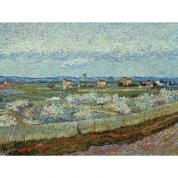 Manzara Van Gogh DIY Nakış 11CT Çapraz dikiş kitleri Zanaat iğne seti pamuk ipliği Baskılı Tuval Ev Odası