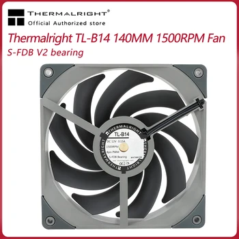Thermalright TL-B14W Beyaz 140mm Fan 1500 RPM Sessiz 4PİN PWM S-FDB V2 Rulman Performans CPU Soğutucu Soğutma Fanı Değiştirir fanlar