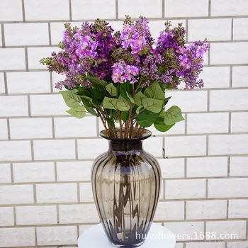 Yapay Leylak çiçekler güzel ipek flores artificiales ev Düğün DIY dekorasyon Sahte el çiçek düzenleme çelenk