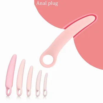Pembe El Tutma Yapay Penis Anal Butt Plug Silikon Anüs Dilatör Kadın Vajina Pussy g-spot Orgazm Mastürbasyon Seks Oyuncakları Adam 5 Boyutu