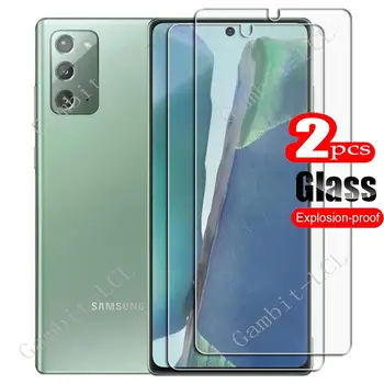 Samsung Galaxy Note20 Temperli Cam Koruyucu Not 20 5G Destek Parmak İzi Kilidini Ekran Koruyucu akıllı Telefon Kapak Filmi